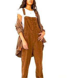 We. the. Free by - Free The People -Brown Overalls #freepeople #overalls